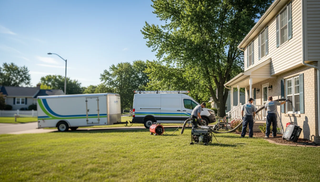 Flooded Basement Restoration And Cleanup With Repair in Hanover, IL near me